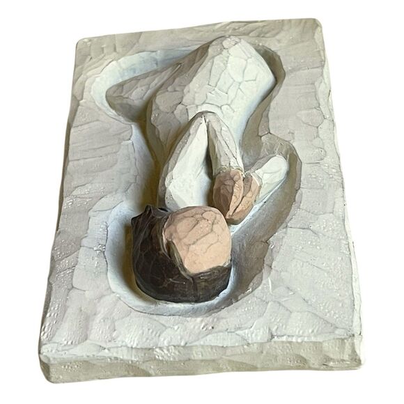 Vintage Willow Tree “PRAYER” Resin Wall Plaque 5" - Picture 4 of 7